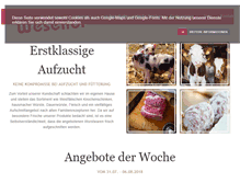 Tablet Screenshot of metzgerei-wesener.de